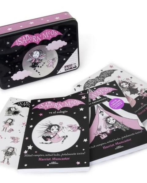 LATA ISADORA MOON - UN COFRE MAGICO CON 3 HISTORIAS (incluye pegatinas)