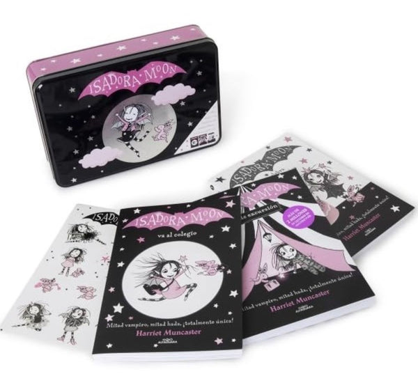 LATA ISADORA MOON - UN COFRE MAGICO CON 3 HISTORIAS (incluye pegatinas)