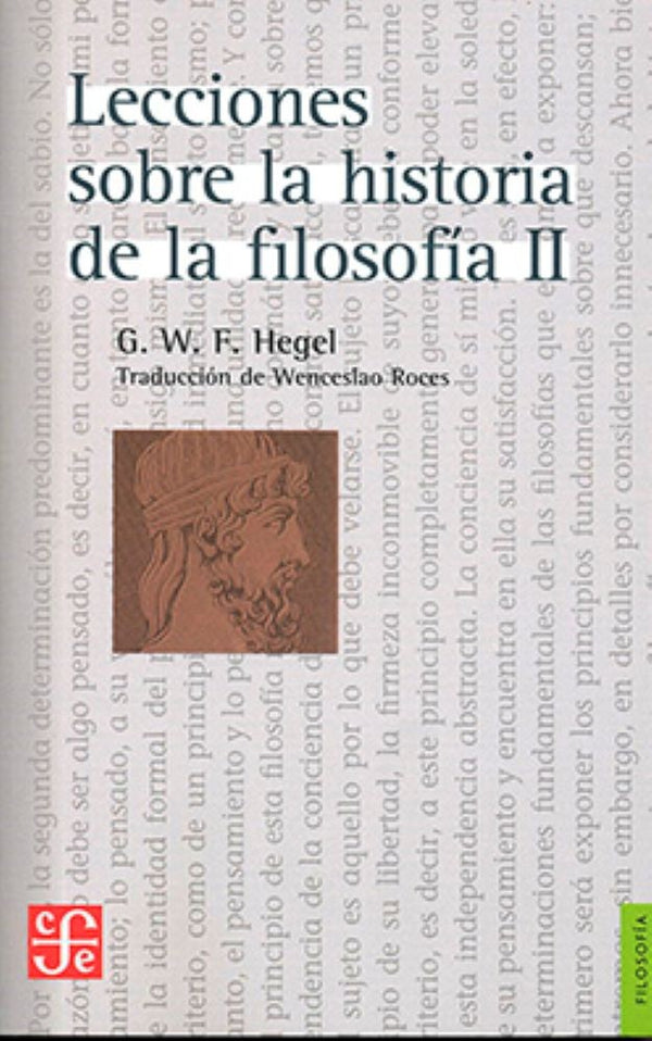 LECCIONES SOBRE LA HISTORIA DE LA FILOSOFIA II
