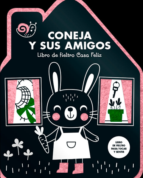 LIBRO DE FIELTRO CASA FELIZ - CONEJA Y SUS AMIGOS