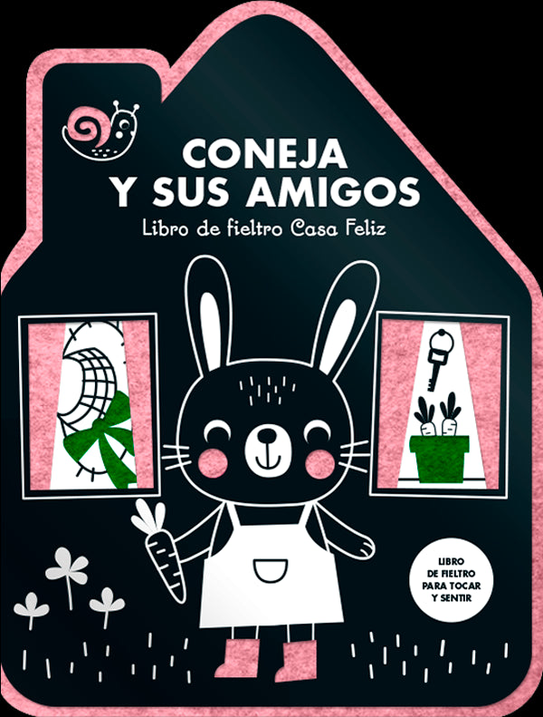 LIBRO DE FIELTRO CASA FELIZ - CONEJA Y SUS AMIGOS