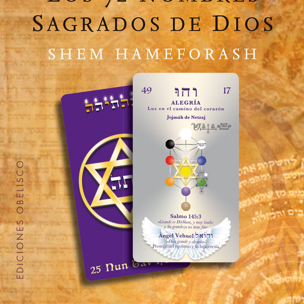 LOS 72 NOMBRES SAGRADOS DE DIOS (LIBRO+CARTAS)