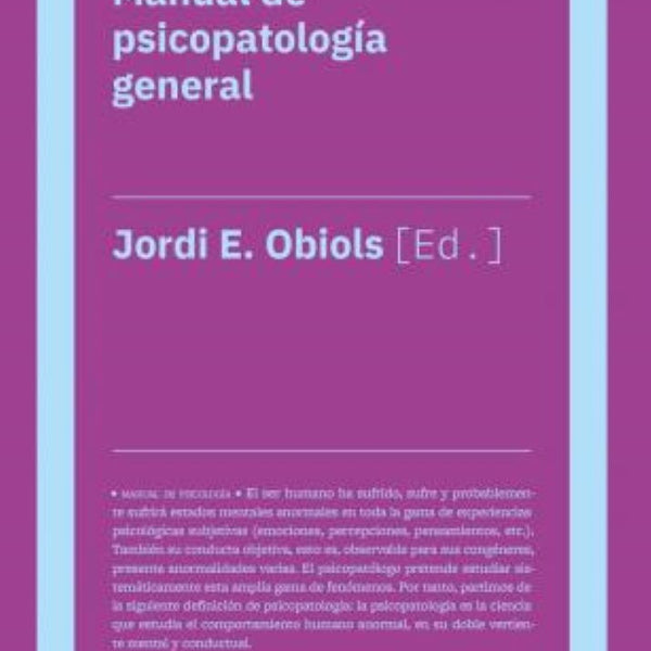 MANUAL DE PSICOPATOLOGIA GENERAL