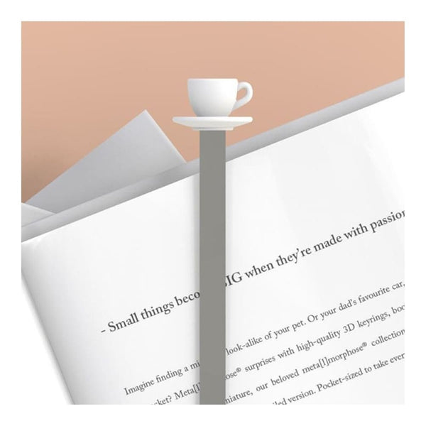 MARCAPÁGINAS METALMORPHOSE TAZA DE TÉ (MTM) BLANCO