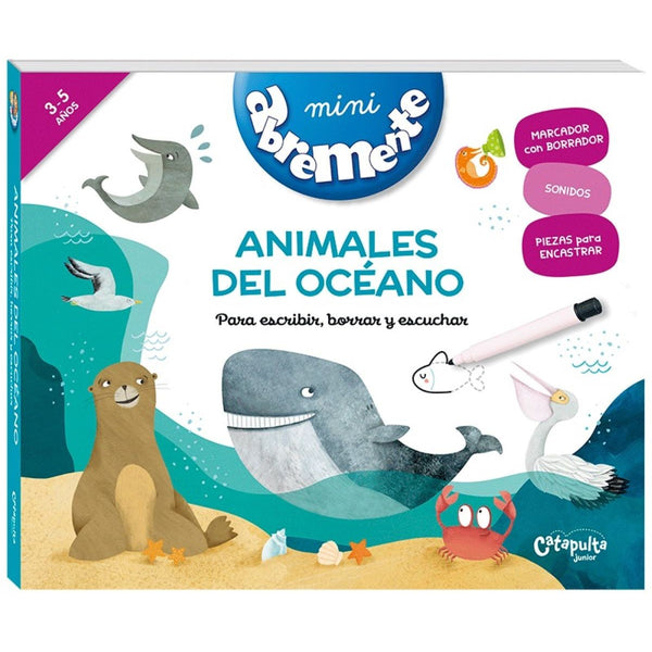 MINI ABREMENTE ANIMALES DEL OCEANO PARA ESCRIBIR