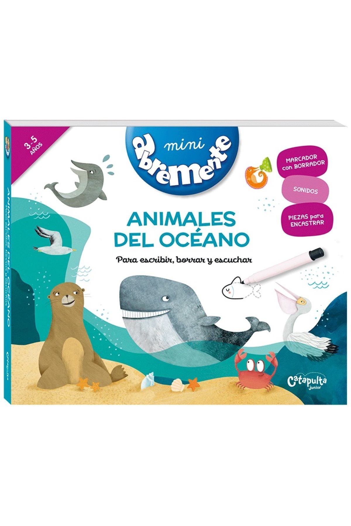 MINI ABREMENTE ANIMALES DEL OCEANO PARA ESCRIBIR