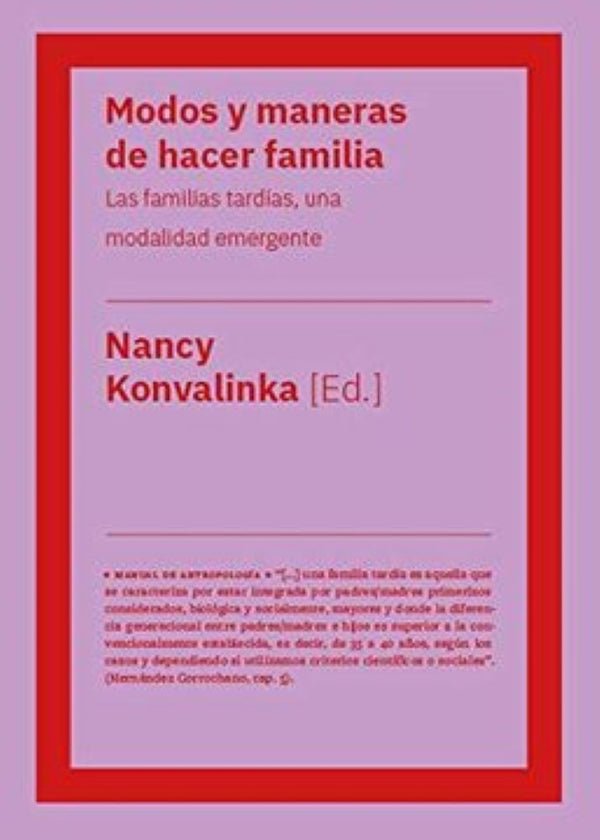 MODOS Y MANERAS DE HACER FAMILIA