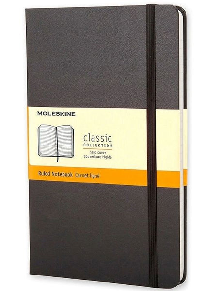 MOLESKINE RULED NOTEBOOK LARGE (Tamaño Grande) Color Negro