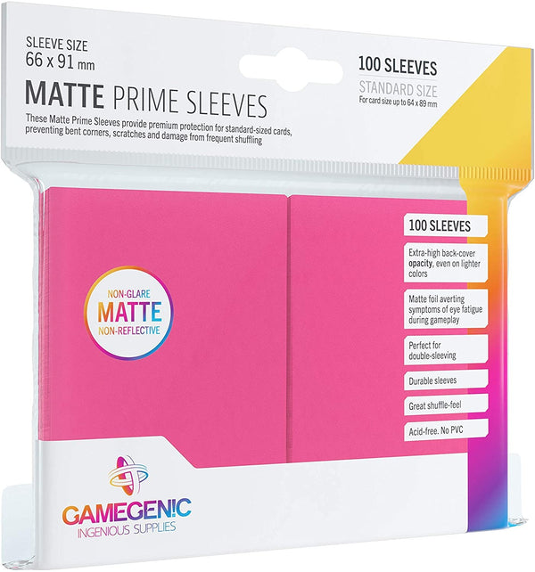 PACK PRIME SLEEVES PINK (100) 66X91
