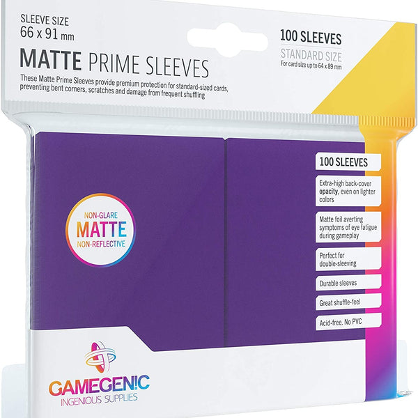 PACK PRIME SLEEVES PURPLE (100) 66X91