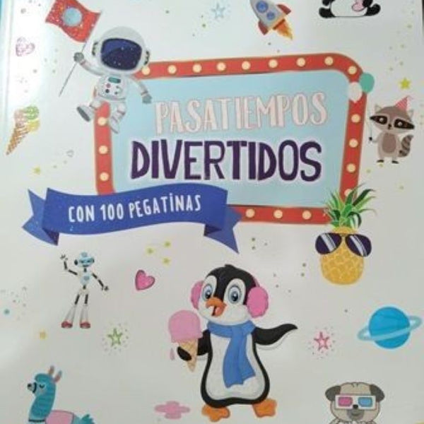 PASATIEMPOS DIVERTIDOS 100 PEGATINAS