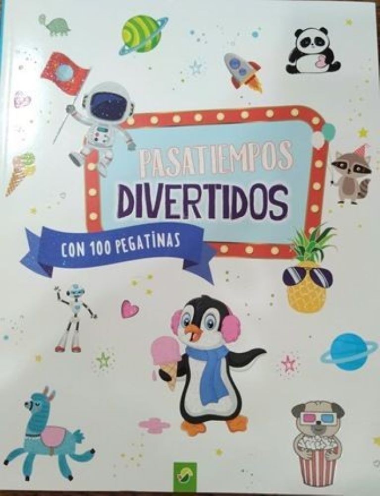 PASATIEMPOS DIVERTIDOS 100 PEGATINAS