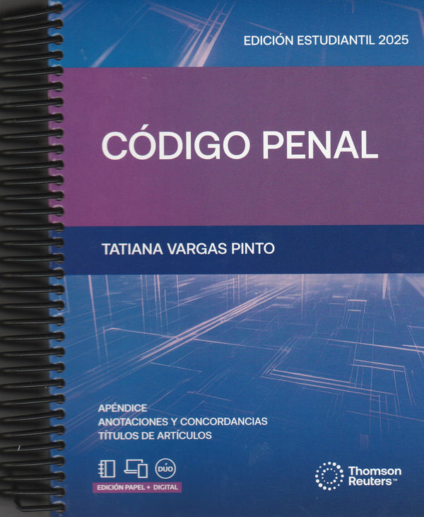 CODIGO PENAL 2025 ESTUDIANTIL (ANILLADO) – THOMSON REUTERS