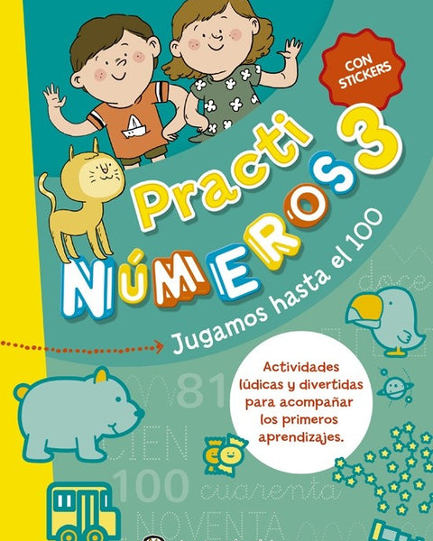 PRACTI NUMEROS 3 - CON STICKERS