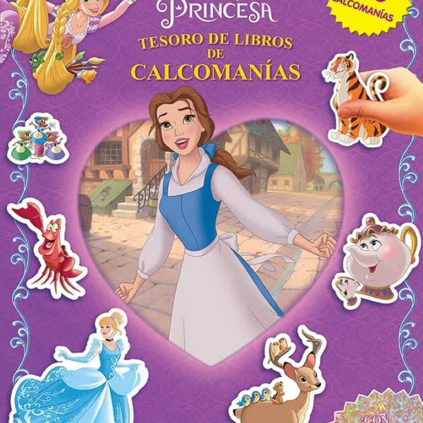 PRINCESA TESORO DE LIBROS DE CALCOMANIAS