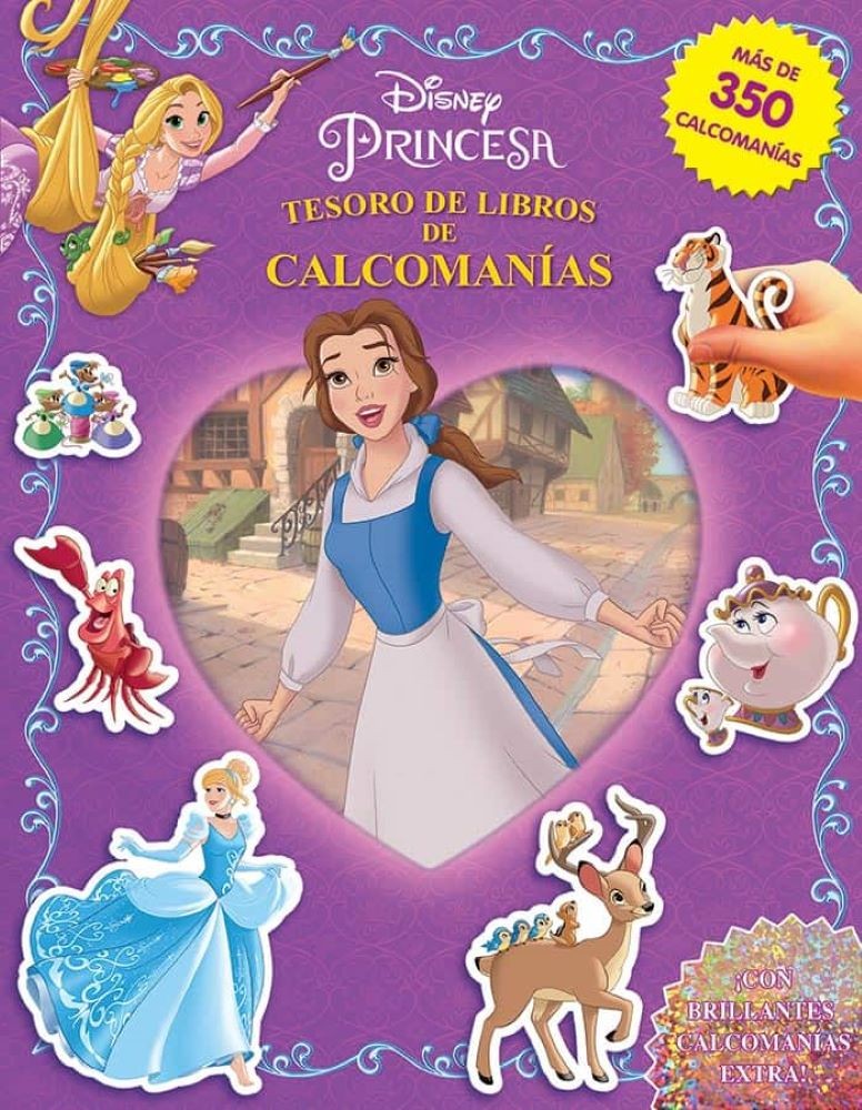 PRINCESA TESORO DE LIBROS DE CALCOMANIAS