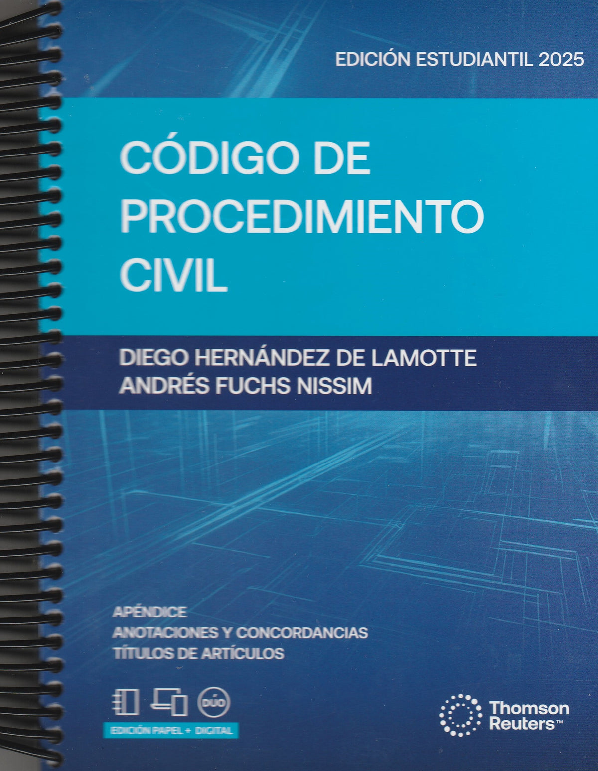 CÓDIGO DE PROCEDIMIENTO CIVIL 2025 ESTUDIANTIL (ANILLADO) – THOMSON REUTERS