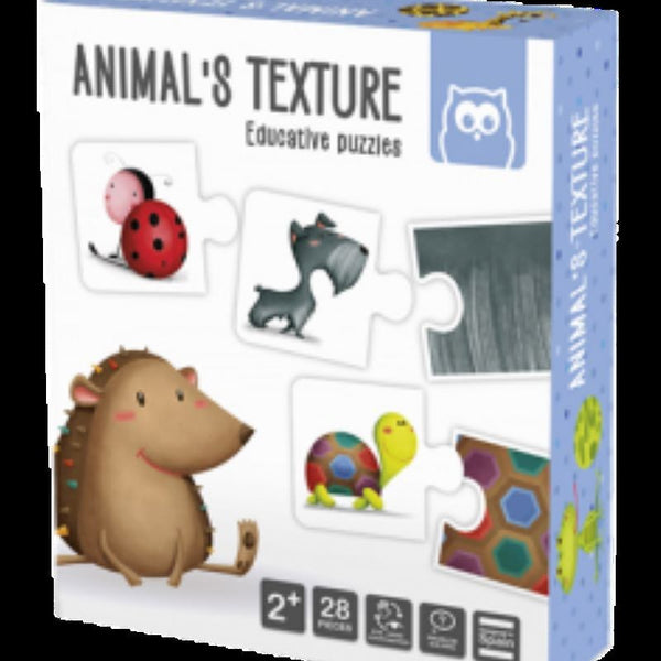 puzle educativo - ANIMAL´S TEXTURE (2+)