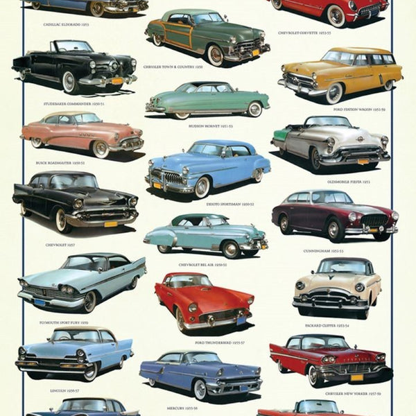 PUZZLE COCHES AMERICANOS