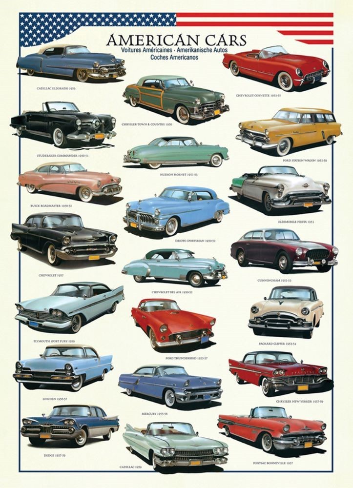 PUZZLE COCHES AMERICANOS