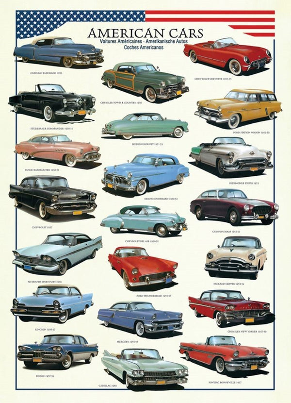 PUZZLE COCHES AMERICANOS