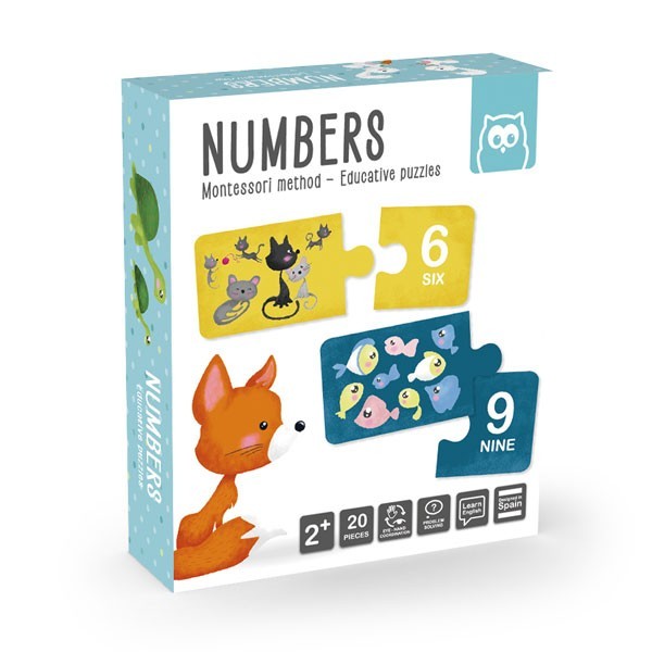 puzzle educativo - NUMEROS (2+)
