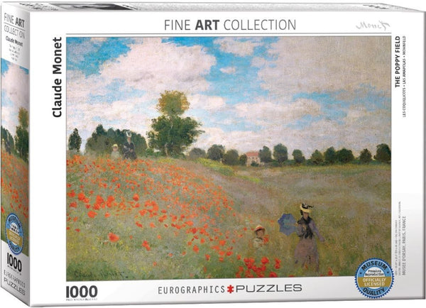 PUZZLE EL CAMPO DE AMAPOLAS, CLAUDE MONET