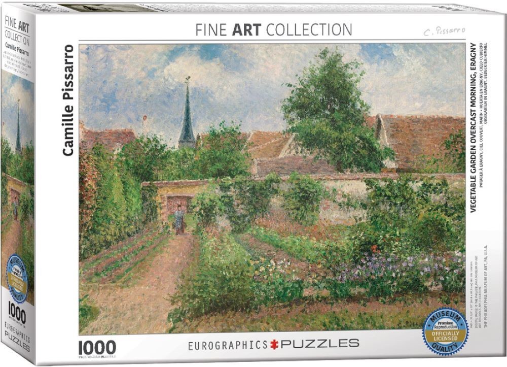 PUZZLE MAÑANA NUBLADA EN EL HUERTO ERAGNY,  CAMILLE PISSARRO