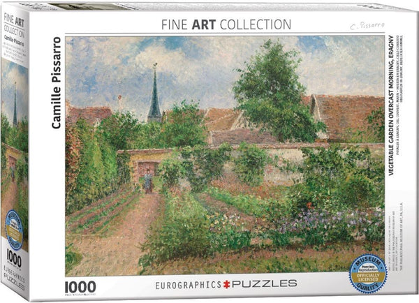 PUZZLE MAÑANA NUBLADA EN EL HUERTO ERAGNY,  CAMILLE PISSARRO