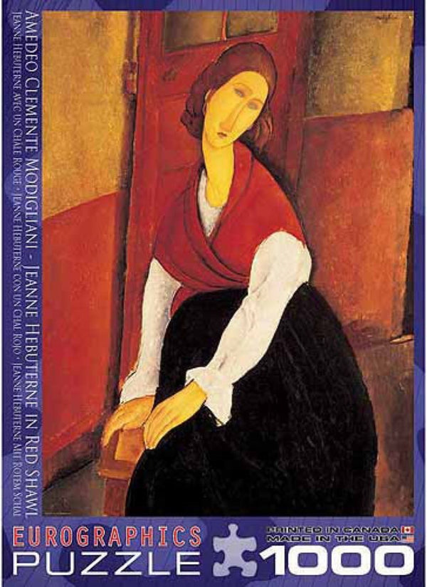 PUZZLE MODIGLIANNI JANNE HEBUTERNE CON UN CHAL ROJO(MORAN)