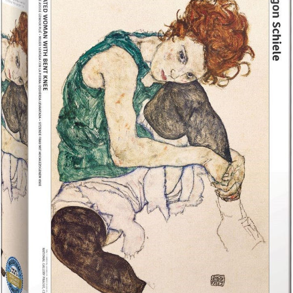 PUZZLE MUJER SENTADA, EGON SCHIELE