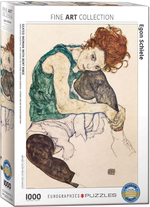 PUZZLE MUJER SENTADA, EGON SCHIELE