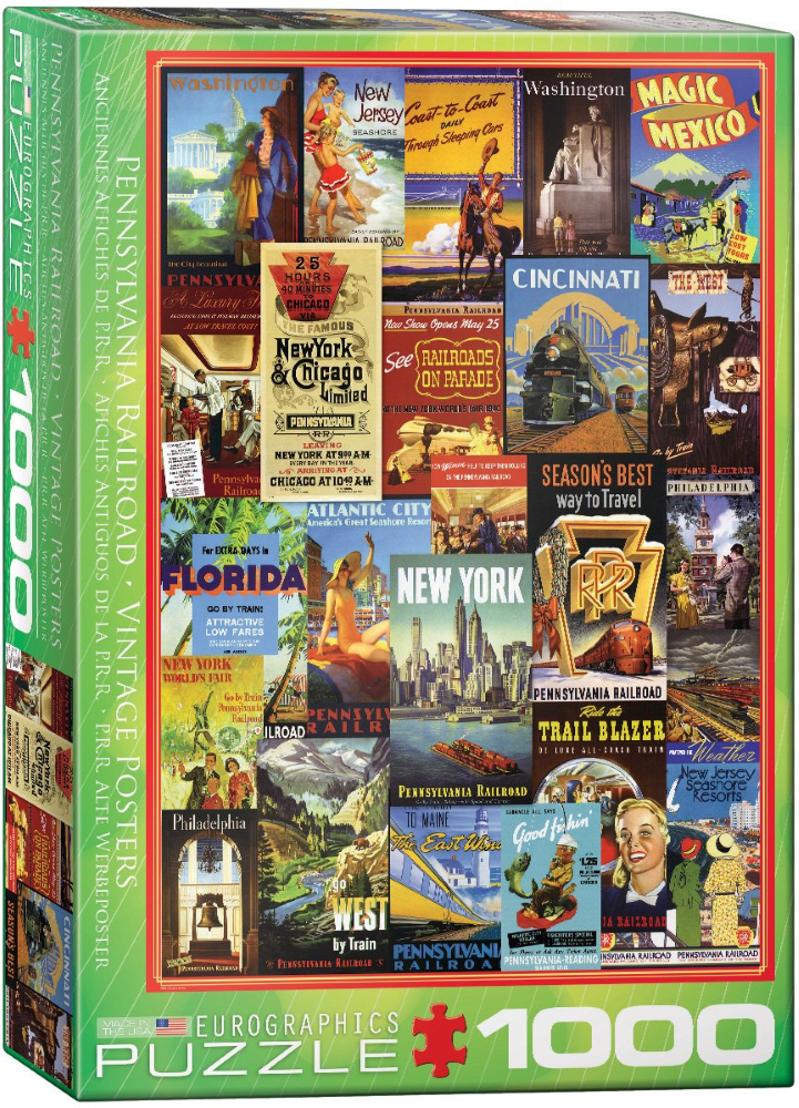 PUZZLES AFICHES ANTIGUOS DE LA P.R.R.