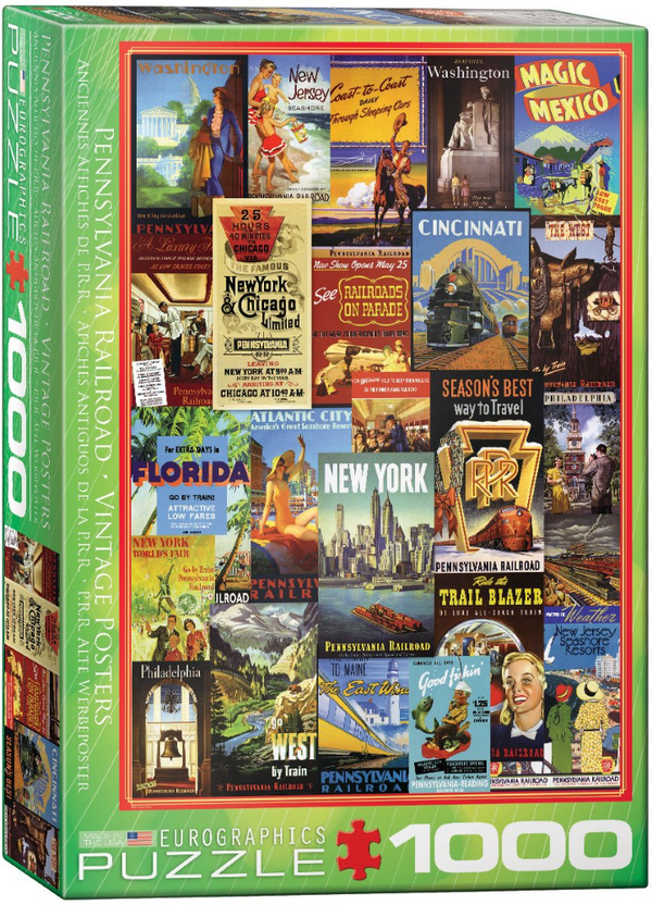 PUZZLES AFICHES ANTIGUOS DE LA P.R.R.