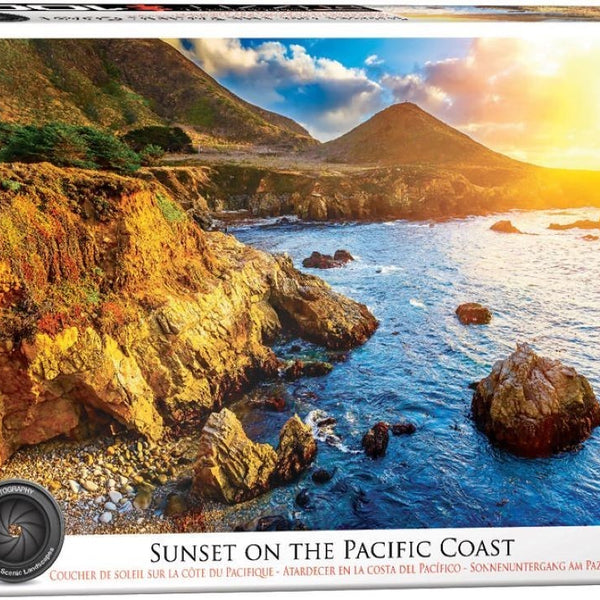 PUZZLES ATARDECER EN LA COSTA DEL PACIFICO
