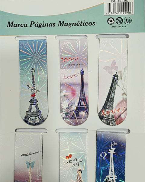 MARCA PAGINA MAGNETICOS VARIEDAD TORRE EIFEL(FAMILYBAOMA)
