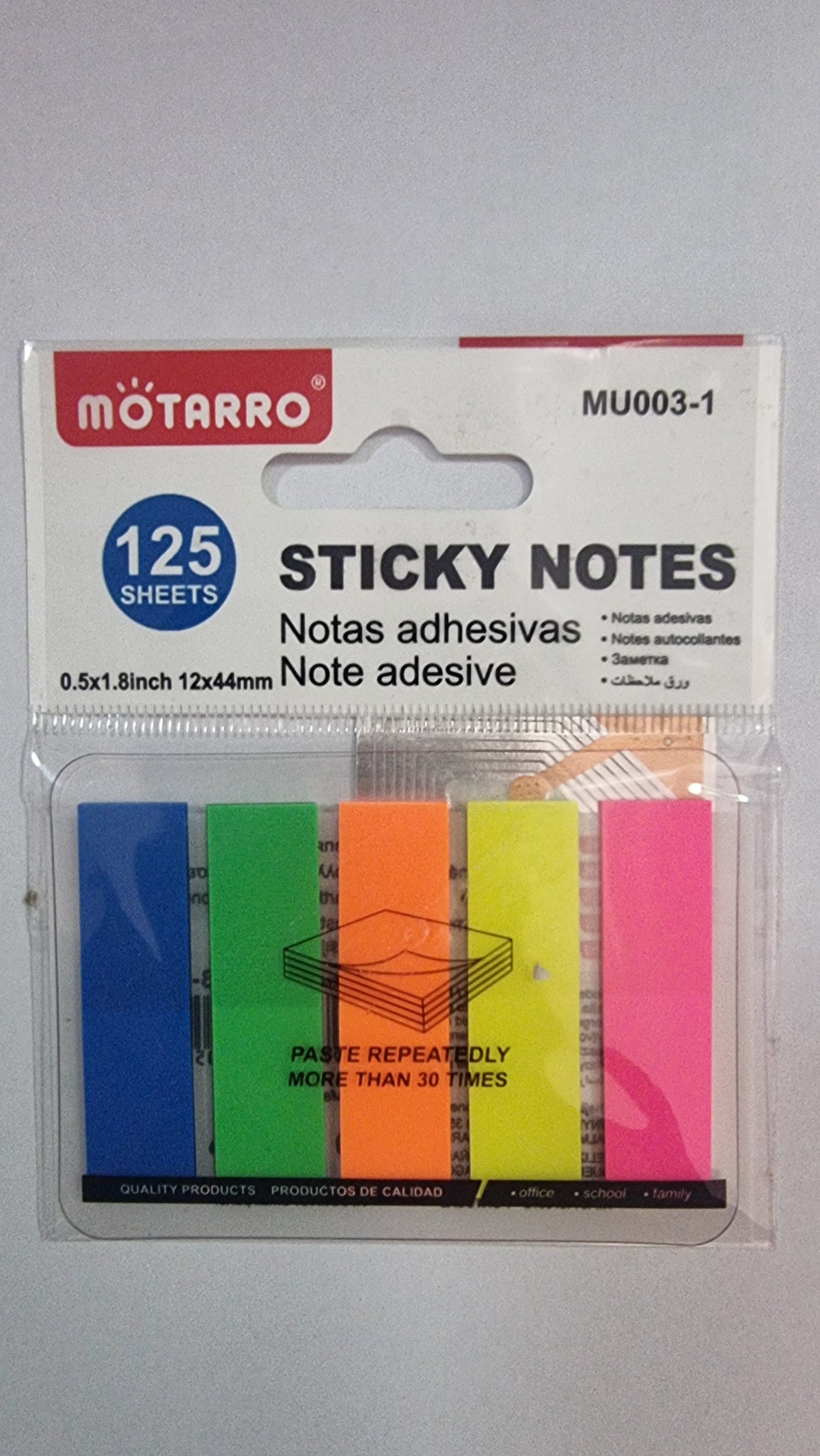 STICKY NOTES - NOTAS ADHESIVAS(MOTARRO)