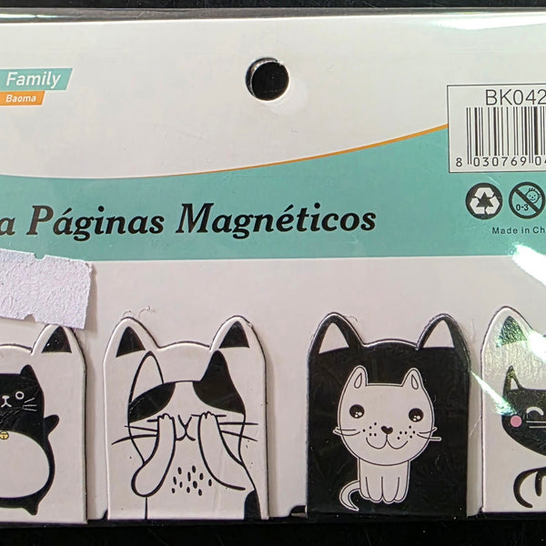 MARCA PAGINA MAGNETICOS GATOS VARIEDAD(FAMILYBAOMA) 