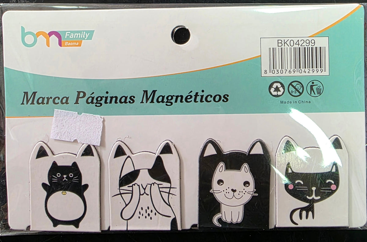 MARCA PAGINA MAGNETICOS GATOS VARIEDAD(FAMILYBAOMA) 