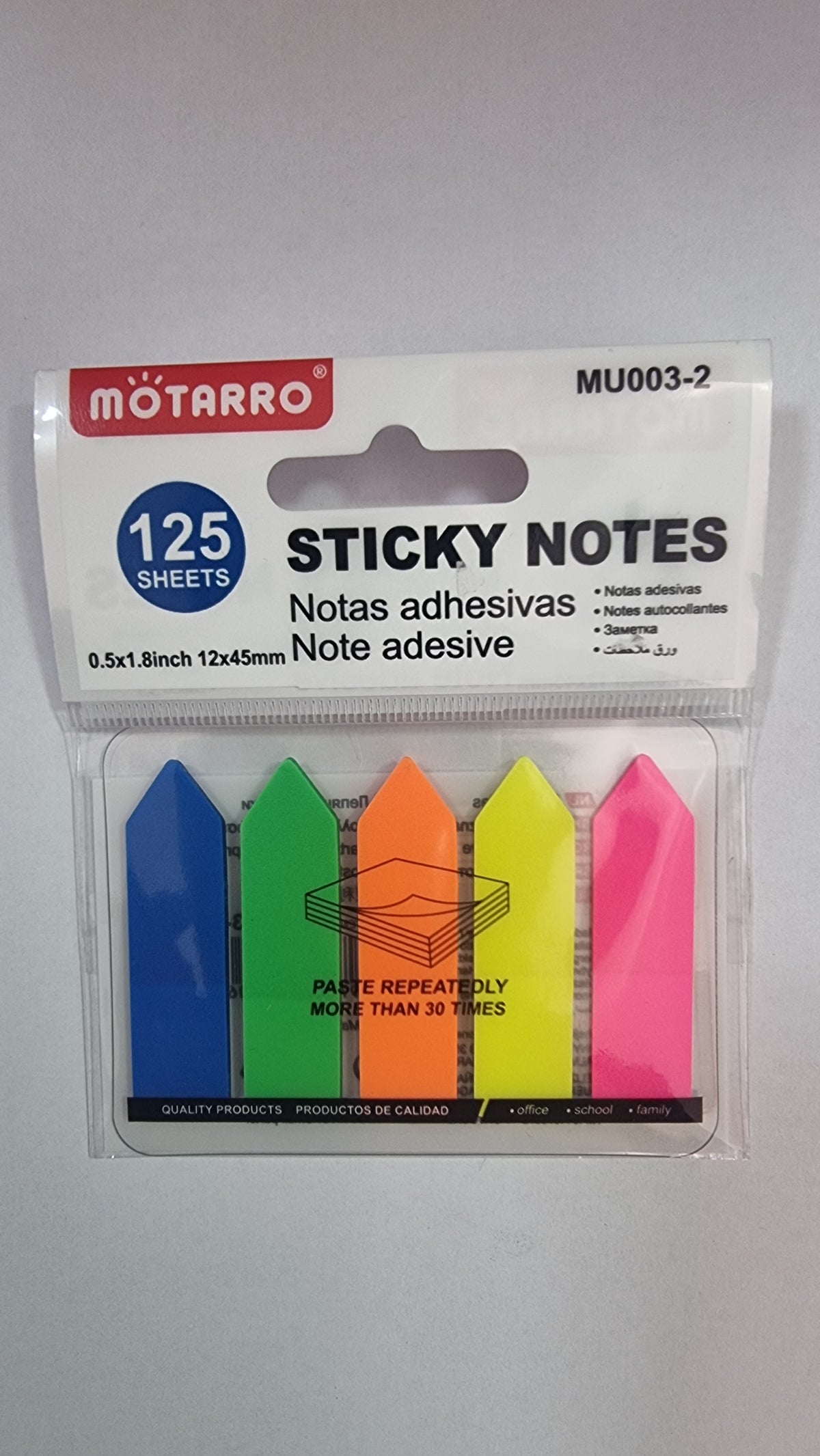 STICKY NOTES - NOTAS ADHESIVAS FLECHA (MOTARRO)