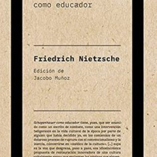 SCHOPENHAUER COMO EDUCADOR