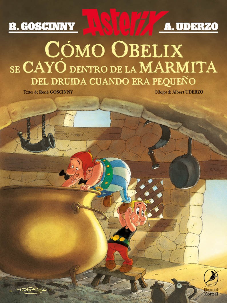 ASTERIX ILUSTRADOS - COMO OBELIX SE CAYO DENTRO DE LA MARMITA DEL DRUIDA CUANDO ERA PEQUEÑO