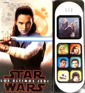 STAR WARS, 7 BOTONES, EPISODE VIII