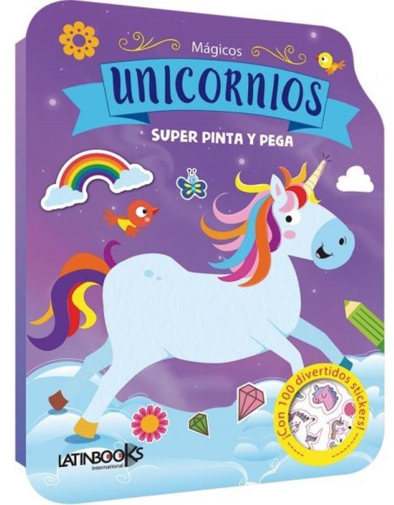 SÚPER PINTA Y PEGA - MÁGICOS UNICORNIOS