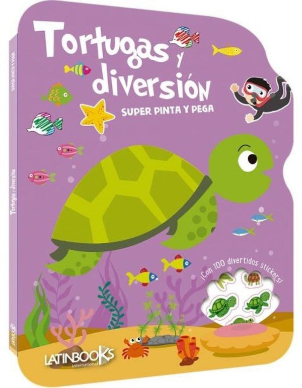 SÚPER PINTA Y PEGA - TORTUGAS Y DIVERSIÓN