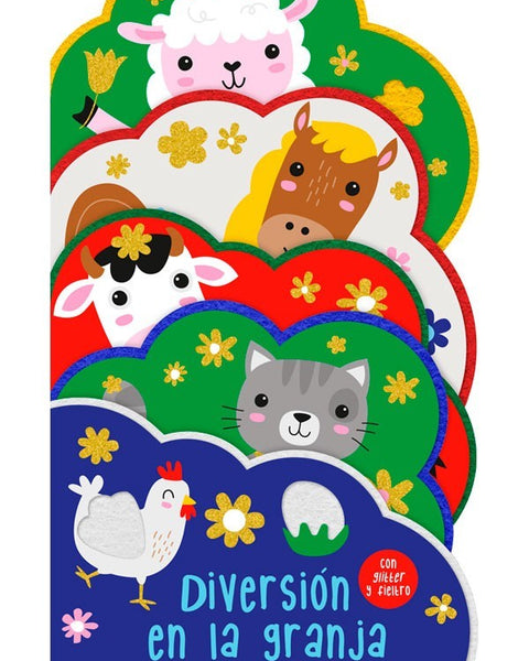 toca y siente fieltro - DIVERSION EN LA GRANJA