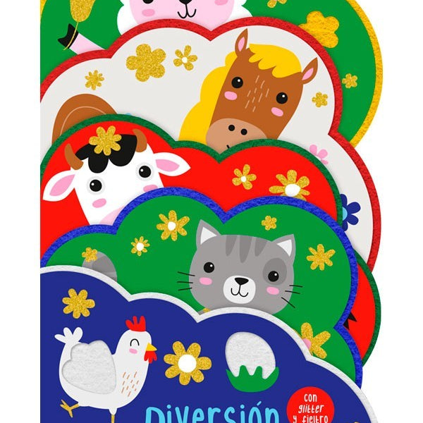 toca y siente fieltro - DIVERSION EN LA GRANJA