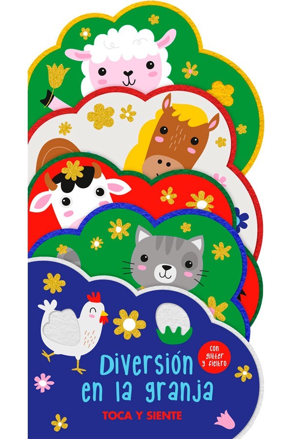 toca y siente fieltro - DIVERSION EN LA GRANJA