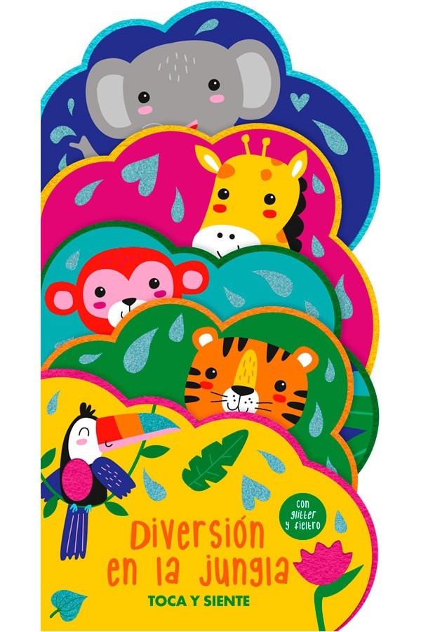 toca y siente fieltro - DIVERSION EN LA JUNGLA